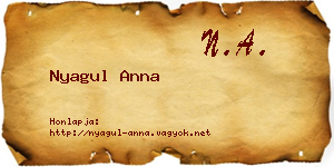 Nyagul Anna névjegykártya